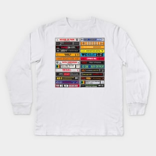 Hip Hop Tapes 90s Hip Hop Tees Kids Long Sleeve T-Shirt